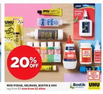 Spotlight Mod Podge, Helmars, Bostik & Uhu offer