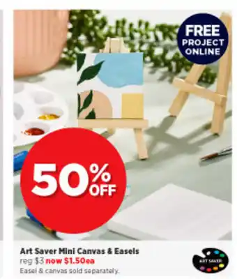 Spotlight Saver Mini Canvas & Easels offer