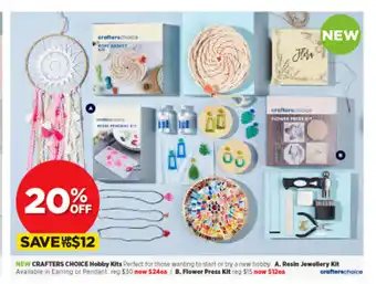 Spotlight New Crafters Choice Hobby Kits - A. Resin Jewellery Kit offer