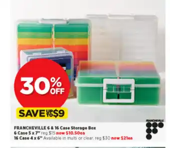 Spotlight Francheville 6 & 16 Case Storage Box - 6 Case 5 x 7" offer