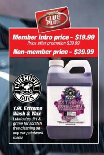 SuperCheap Auto 1.9L Extreme Wash & Wax offer
