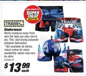 SuperCheap Auto Tradie Underwear offer