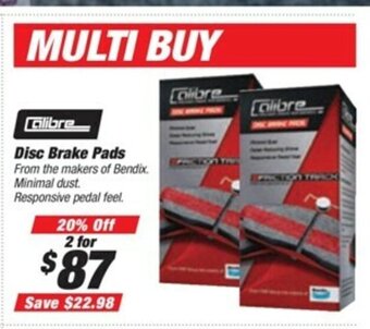 SuperCheap Auto Calibre Disc Brake Pads offer