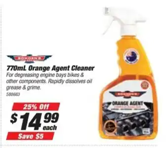 SuperCheap Auto Bowden's 770mL Orange Agent Cleaner offer