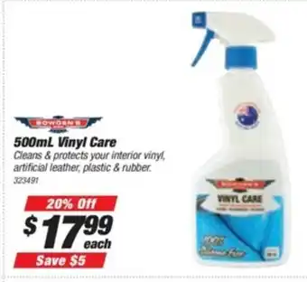 Bowden's 500mL Vinyl Care