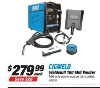 SuperCheap Auto Cigweld Weldskill 100 MIG Welder offer
