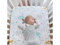 Baby Bunting Lolli Living Urban Safari Cot Fitted Sheet offer