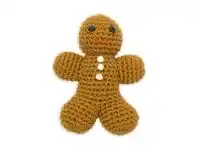 Weegoamigo Crochet Rattle Gingerbread Man