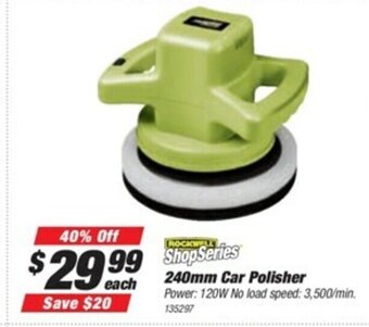 SuperCheap Auto Rockwell ShopSeries 240mm Car Polisher offer