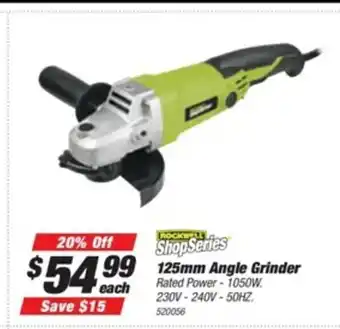 SuperCheap Auto Rockwell ShopSeries 125mm Angle Grinder offer