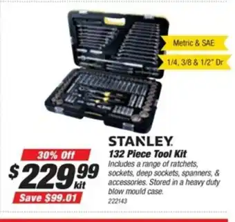 SuperCheap Auto Stanley 132 Piece Tool Kit offer