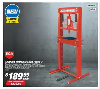 SuperCheap Auto SCA 12000kg Hydraulic Shop Press offer