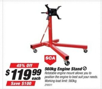 SuperCheap Auto SCA 560kg Engine Stand offer