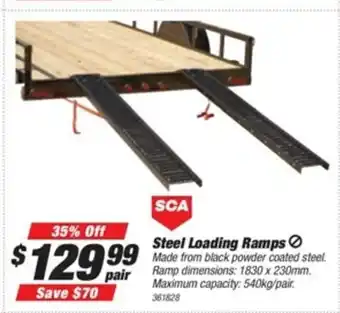 SuperCheap Auto SCA Steel Loading Ramps offer