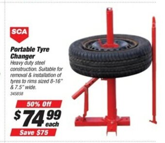 SuperCheap Auto SCA Portable Tyre Changer offer
