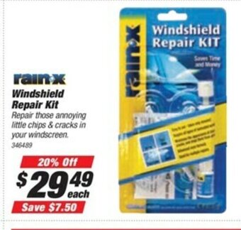 SuperCheap Auto Rain x Windshield Repair kit offer