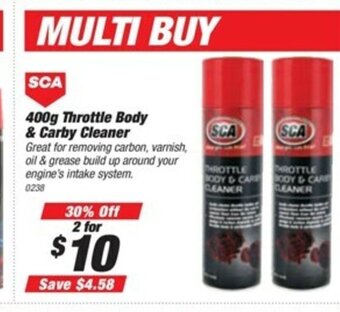SuperCheap Auto SCA 400g Throttle Body & Carby Cleaner offer