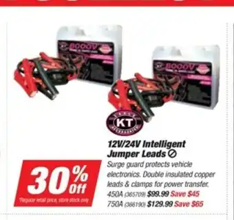 12V/24V Intelligent Jumper Leads - 450A