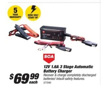SuperCheap Auto SCA 12V 1.6A 3 Stage Automatic Battery Charger offer