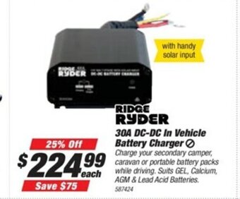 SuperCheap Auto Ridge Ryder 30A DC-DC In Vehicle Battery Charger offer