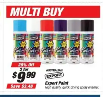 SuperCheap Auto Australian Export Export Paint offer