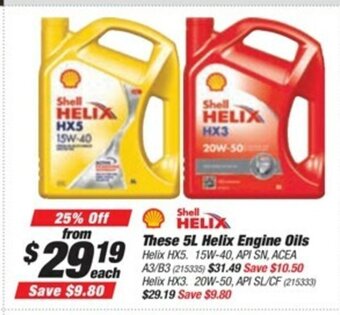 SuperCheap Auto Shell Helix These 5L Helix Engine Oils offer