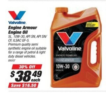 SuperCheap Auto Valvoline Engine Armour Engine Oil 5L offer