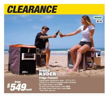 SuperCheap Auto Ridge Ryder Fridge Freezers offer