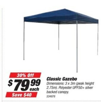 SuperCheap Auto Classic Gazebo offer