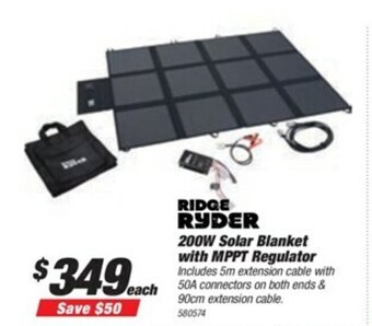 SuperCheap Auto Ridge Ryder 200W Solar Blanket With MPPT Regulator offer