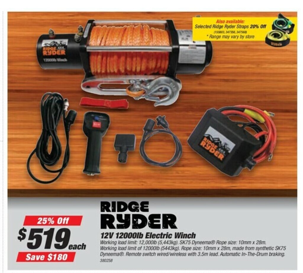 Electric deals winch supercheap