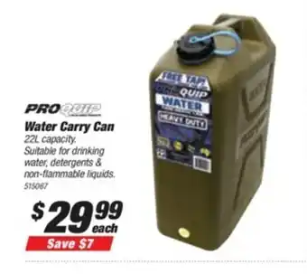SuperCheap Auto PRO Quip Water Carry Can 22L offer