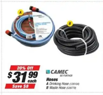 SuperCheap Auto Camec Hoses Drinking Hose / Waste Hose offer