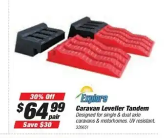 SuperCheap Auto Explore Caravan Leveller Tandem offer
