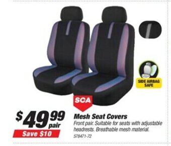 SuperCheap Auto SCA Mesh Seat Covers offer