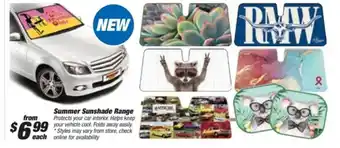 Summer Sunshade Range