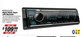 SuperCheap Auto Kenwood Digital Media Player with Bluetooth offer