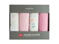 Baby Bunting Weegoamigo Muslin Mermaid 4 Pack offer