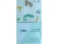Baby Bunting 4Baby Bassinet Fitted Sheet Safari 2 Pack offer
