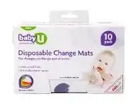 Baby Bunting Baby U Disposable Change Mats 10 Pack offer