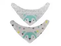 Baby Bunting Plum Bandana Bib Bear 2 Pack offer
