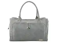 Baby Bunting Isoki Double Zip Satchel Nappy Bag - Stone Grey offer