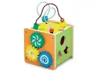 Baby Bunting ELC Wooden Activity Cube Mini offer