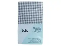 Baby Bunting 4Baby Flannel Bassinet Fitted Sheet Gingham offer