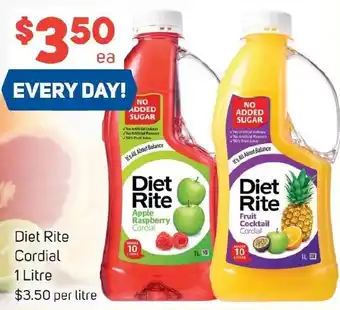 Diet Rite Cordial 1 Litre