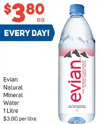 Foodland Evian Natural Mineral Water 1 Litre offer