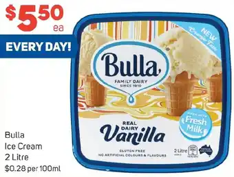Bulla Ice Cream 2 Litre