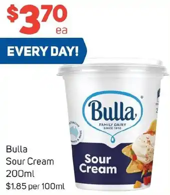 Foodland Bulla Sour Cream 200ml offer
