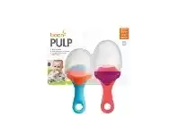 Baby Bunting Boon Pulp Feeder 2 Pack - Blue/Orange & Pink/Purple offer