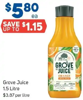 Foodland Grove Juice 1.5 Litre offer